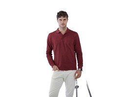 Polo manches longues homme