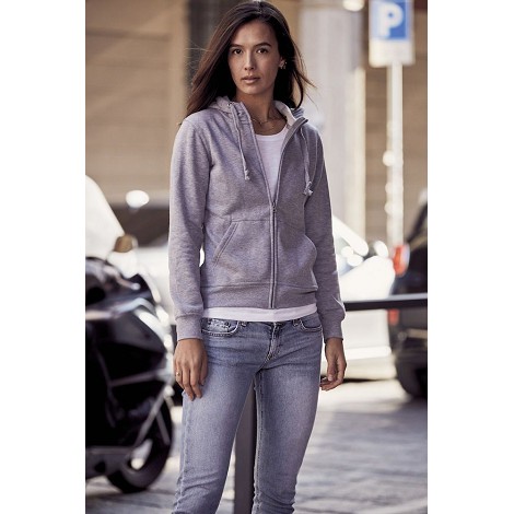 Sweatshirt capuche full zip femme