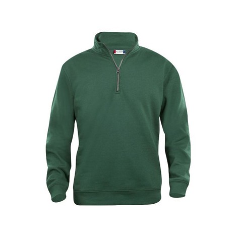 Sweatshirt col zip unisexe