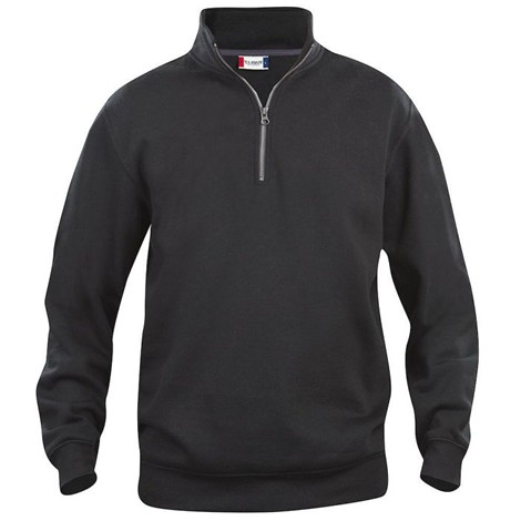 Sweatshirt col zip unisexe
