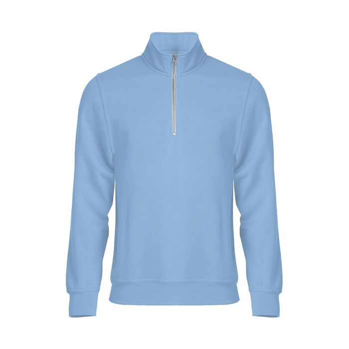  Sweatshirt col zip unisexe 