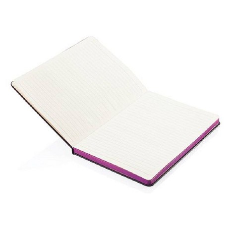 Carnet personnalisé A5 noir couverture rigide contrasté