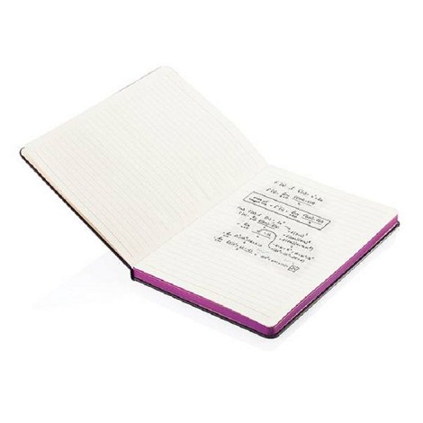 Carnet personnalisé A5 noir couverture rigide contrasté