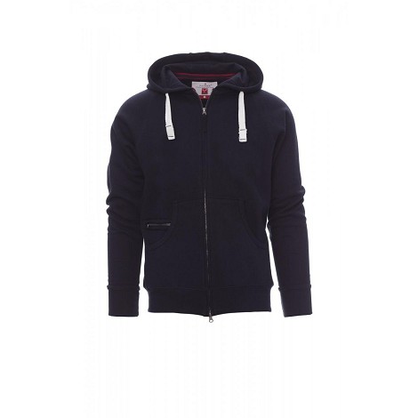 Sweatshirt à capuche zippé homme