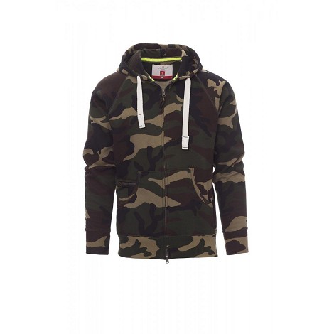 Sweatshirt à capuche zippé homme
