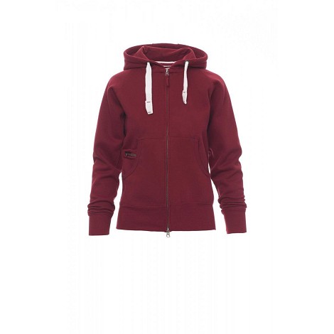 Sweatshirt à capuche zippé femme