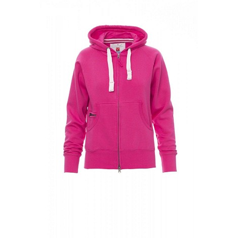 Sweatshirt à capuche zippé femme