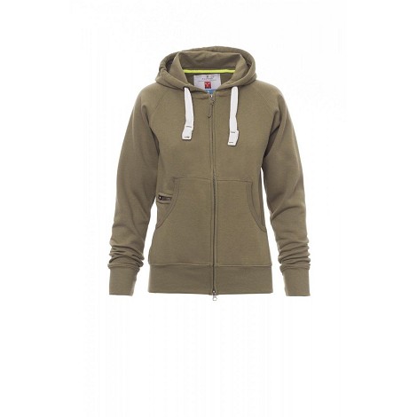 Sweatshirt à capuche zippé femme