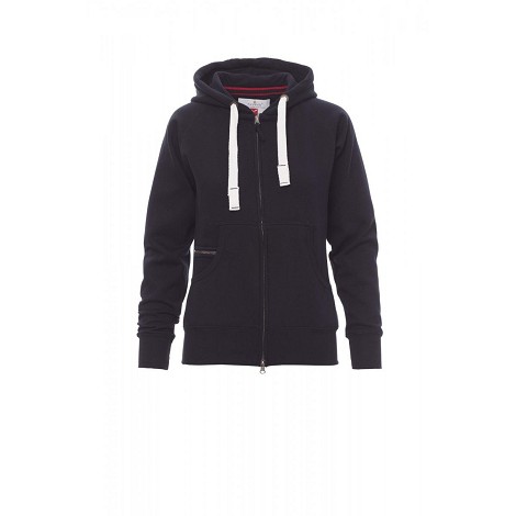 Sweatshirt à capuche zippé femme