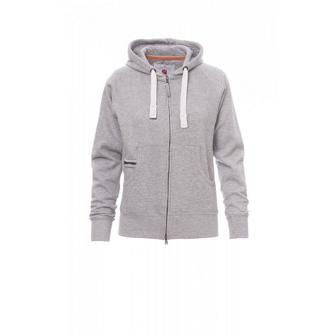 Sweatshirt à capuche zippé femme