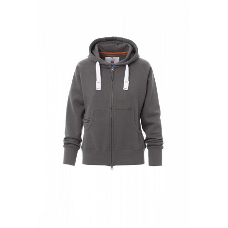 Sweatshirt à capuche zippé femme