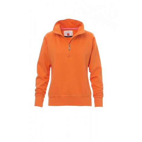 Sweatshirt demi-zip femme