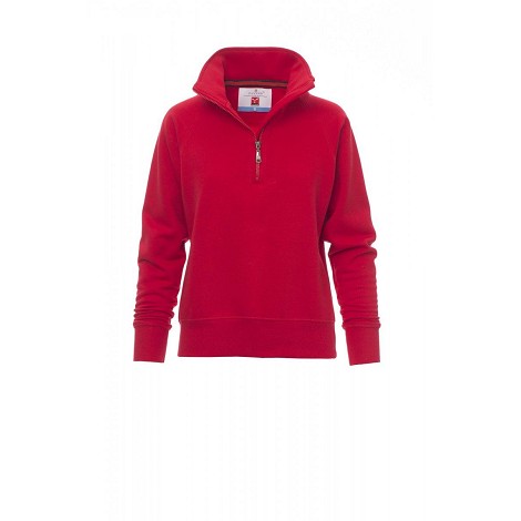 Sweatshirt demi-zip femme