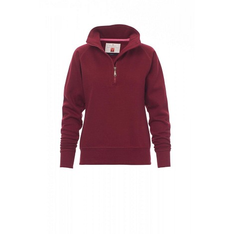 Sweatshirt demi-zip femme