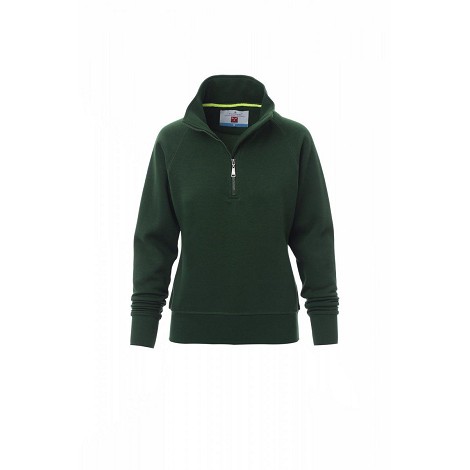Sweatshirt demi-zip femme