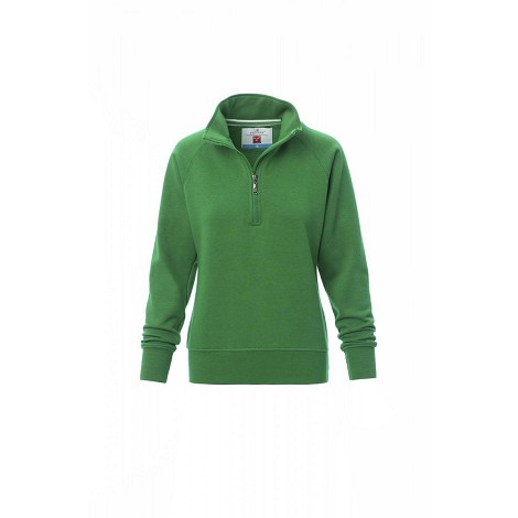 Sweatshirt demi-zip femme