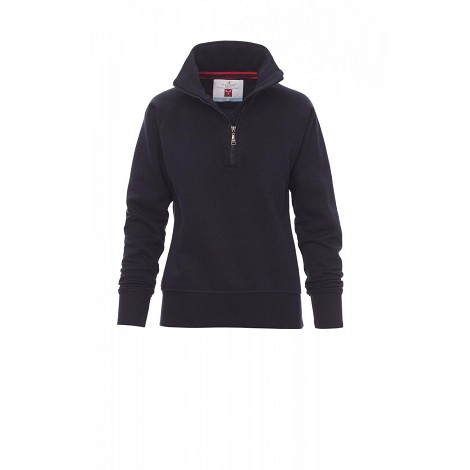 Sweatshirt demi-zip femme