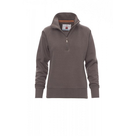 Sweatshirt demi-zip femme
