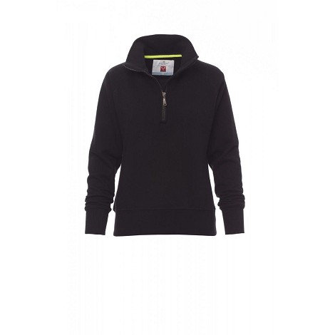 Sweatshirt demi-zip femme