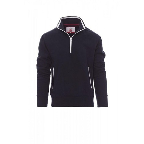 Sweatshirt demi-zip publicitaire homme