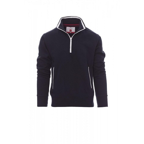 Sweatshirt demi-zip publicitaire homme