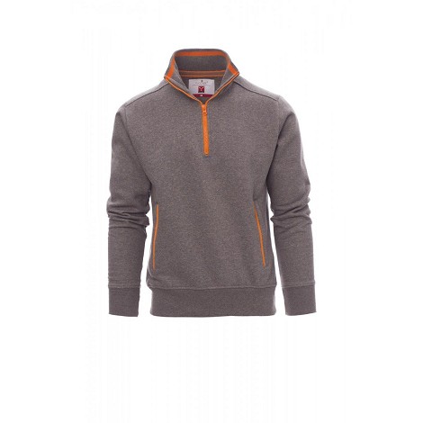 Sweatshirt demi-zip publicitaire homme
