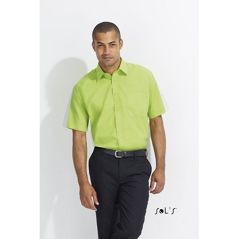 Chemise homme popeline manches courtes