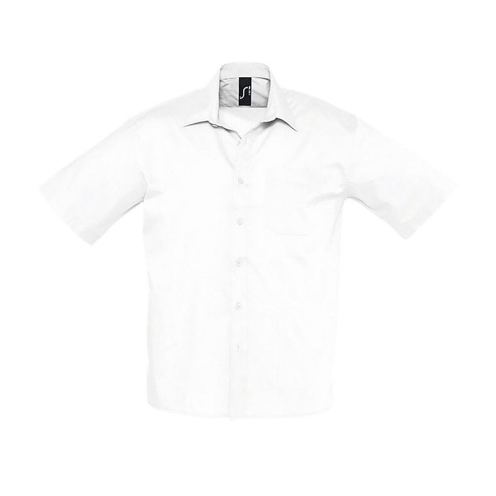  Chemise homme popeline manches courtes