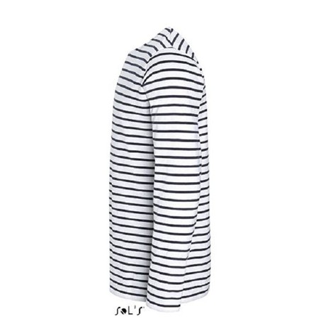 Tee-shirt manches longues rayé homme