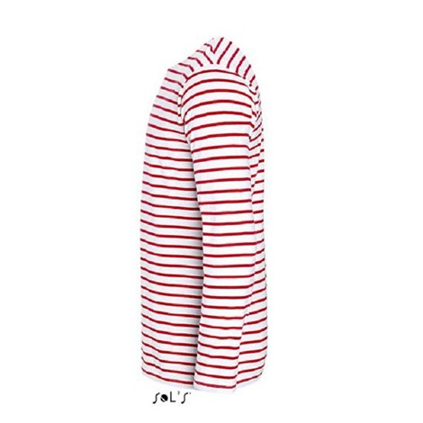 Tee-shirt manches longues rayé homme