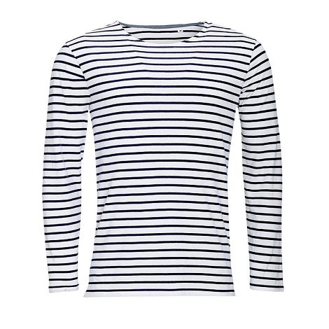  Tee-shirt manches longues rayé homme