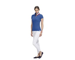 Polo col rayé femme