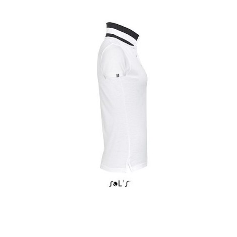 Polo col rayé femme