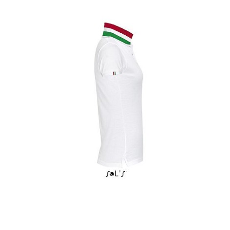 Polo col rayé femme