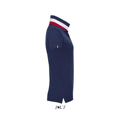 Polo col rayé femme