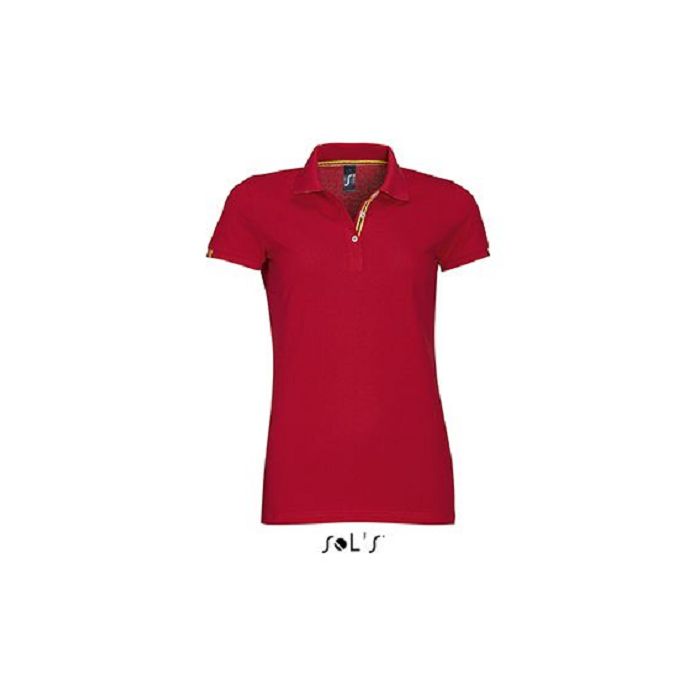  Polo col rayé femme