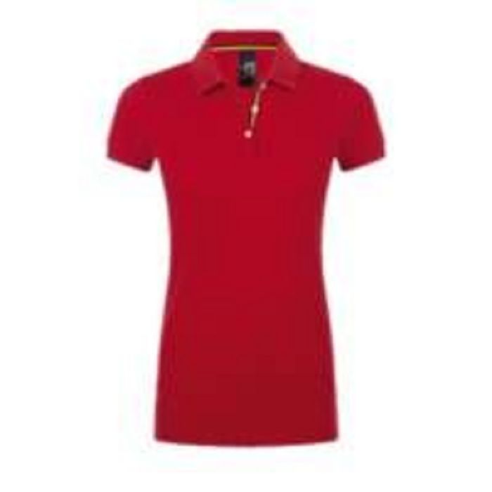  Polo col rayé femme