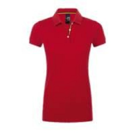 Polo col rayé femme