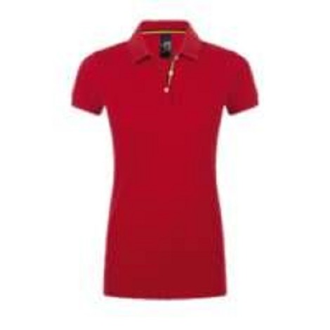  Polo col rayé femme