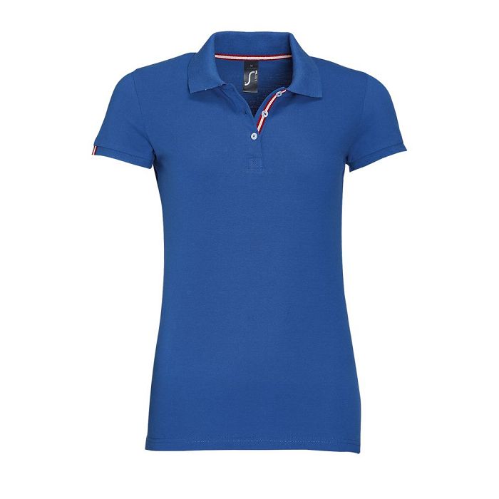  Polo col rayé femme