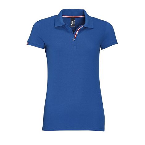 Polo col rayé femme