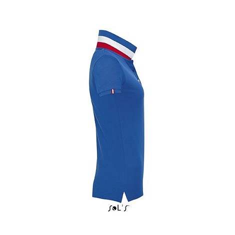 Polo col rayé femme