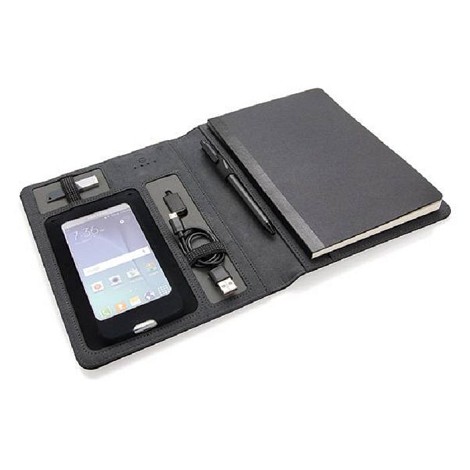 Porte carnet de notes avec Powerbank
