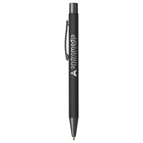 Stylo en aluminium avec un touché gomme