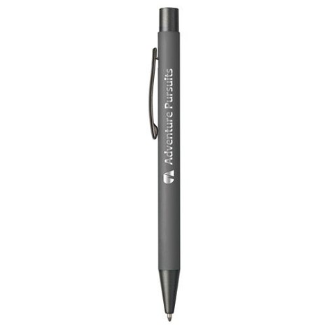 Stylo en aluminium avec un touché gomme