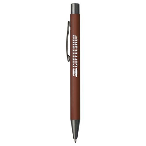 Stylo en aluminium avec un touché gomme