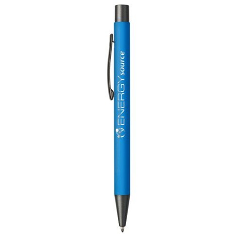 Stylo en aluminium avec un touché gomme