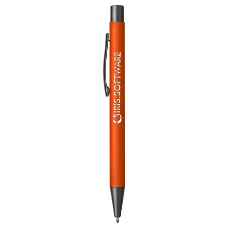 Stylo en aluminium avec un touché gomme