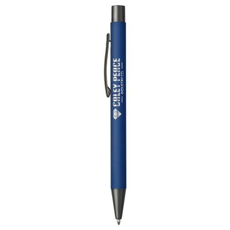 Stylo en aluminium avec un touché gomme