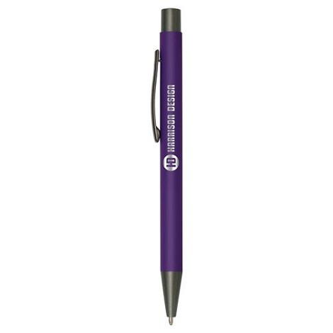 Stylo en aluminium avec un touché gomme